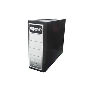 Archivador Plastificado 1/2Oficio L/Anch Negro Ove