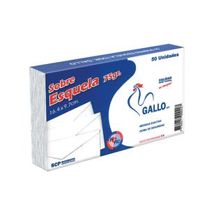 Sobre N4 Esquela Bond Paquete x 50 Gallo